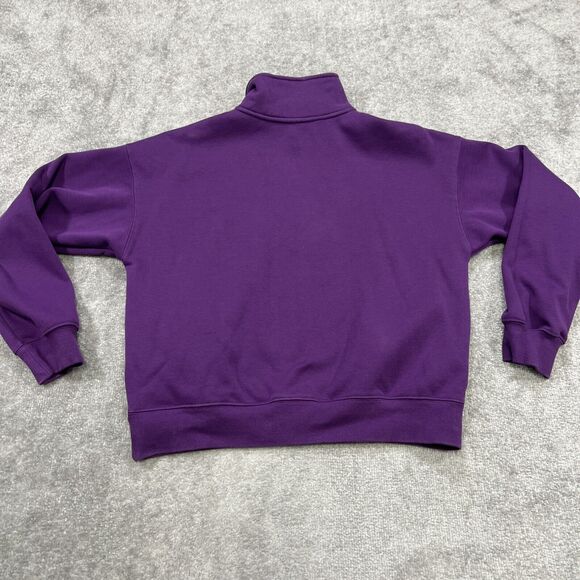 Fabletics Women’s 1/4 Zip Sweatshirt Pullover Size Large Purple Athleisure - Picture 11 of 12